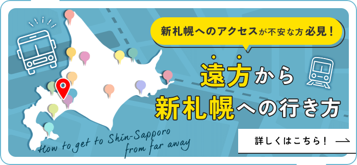 遠方から新札幌への行き方